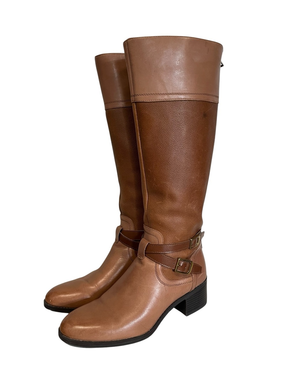Franco Sarto | Lapis Brown Equestrian Leather Knee Riding Boots 9M